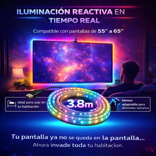 Kit de Luces LED Inteligentes para TV